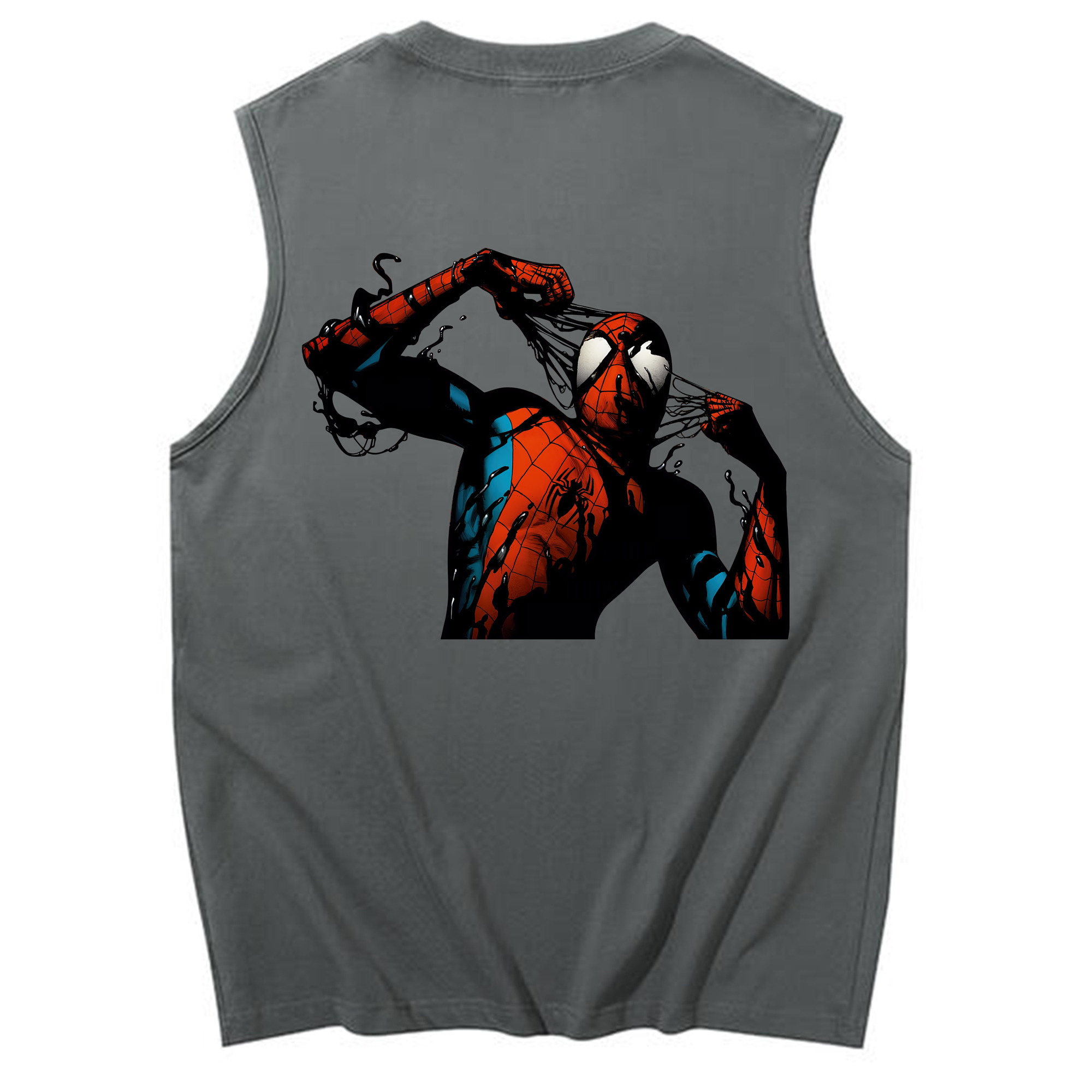 （画像用） Spider Man スパイダーマン コットン100％タンクトップ（背面プリント）